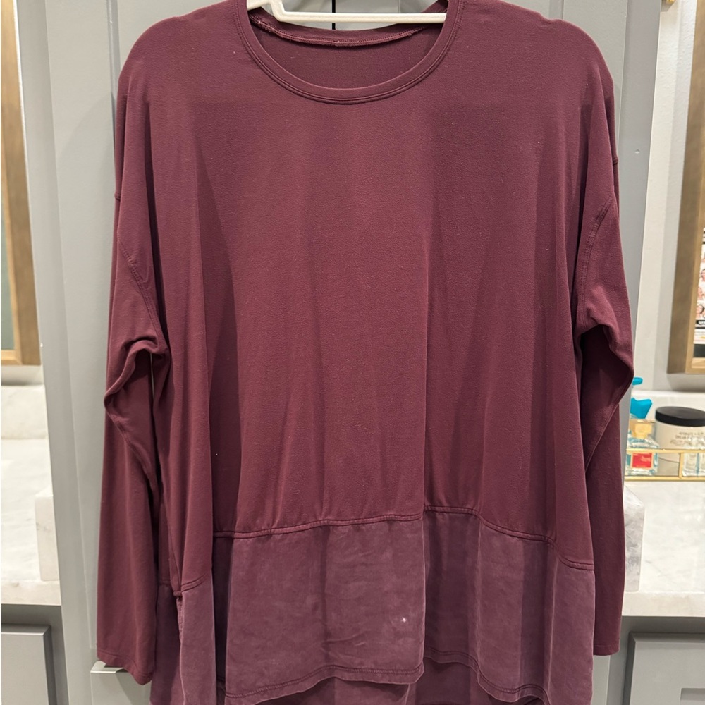 lululemon athletica Maroon Long Sleeve Top